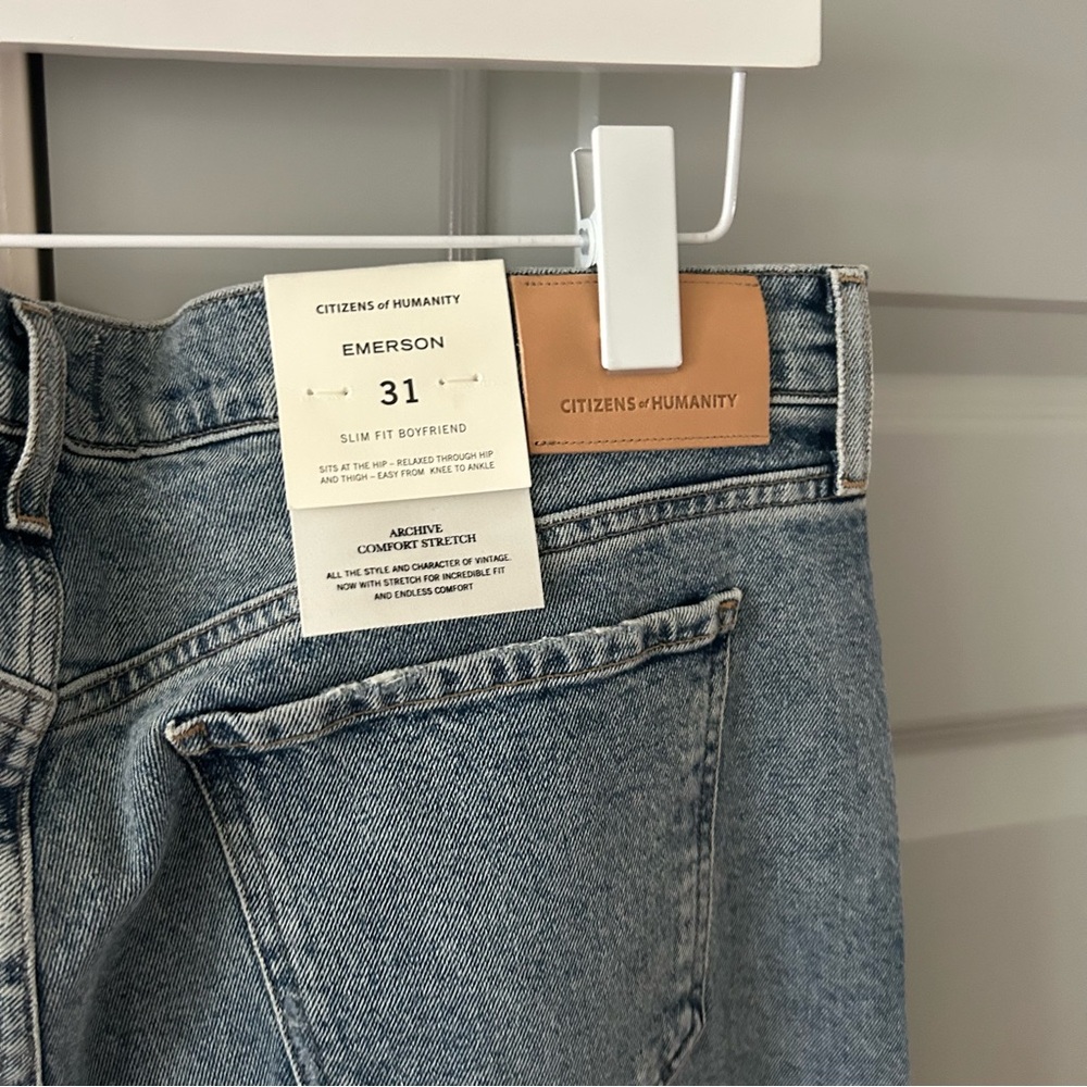 NWT Citizens of Humanity Emerson Slim Boyfriend Jeans Freeport - Picture 4 of 5